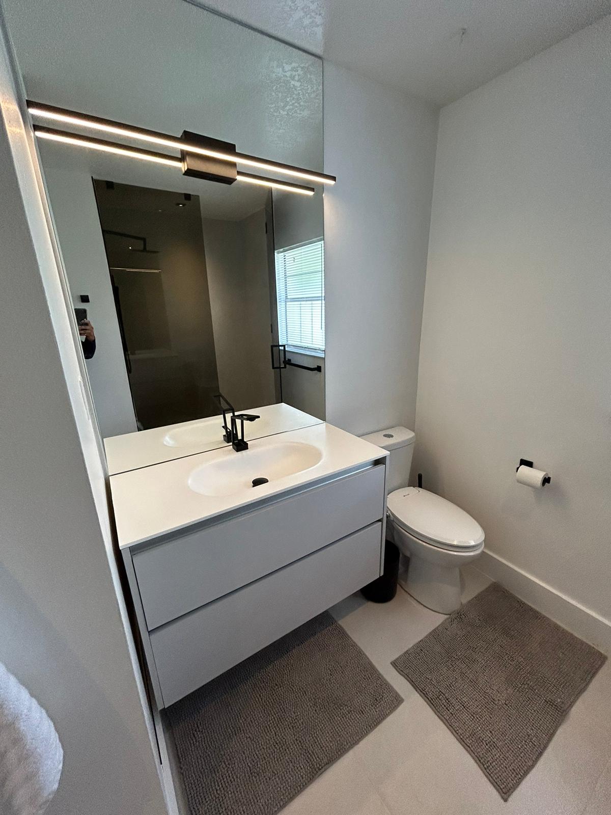 An amazing bathroom that our company renovated